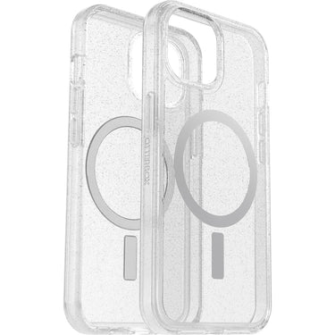 OtterBox Symmetry Plus MagSafe Case for Apple iPhone 15/14/13 - Stardust (Clear Glitter)